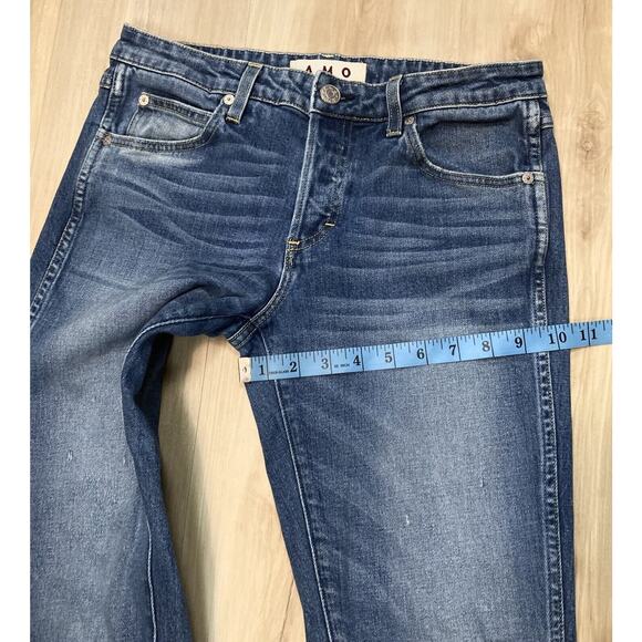 AMO Jeans Tomboy Sz 27 in Dive Bar Button Fly Fray Hem 27x25” - Picture 14 of 16